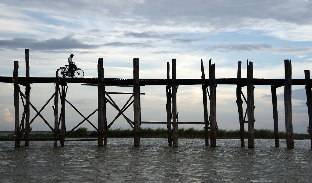 Amarapura, U Bein Bridge (Myanmar), 2014