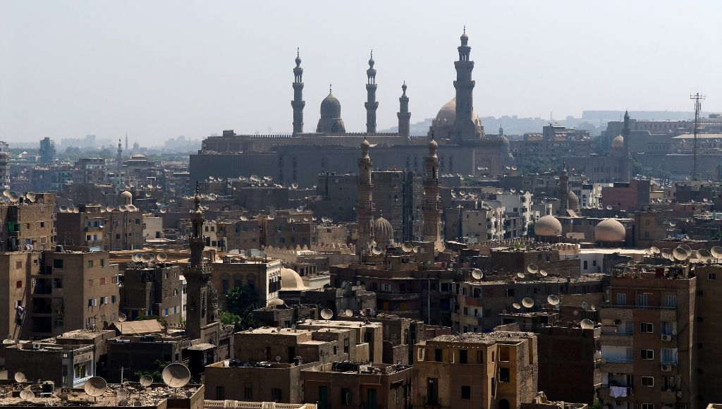 Cairo, view from the Mosque of Ibn Tulun