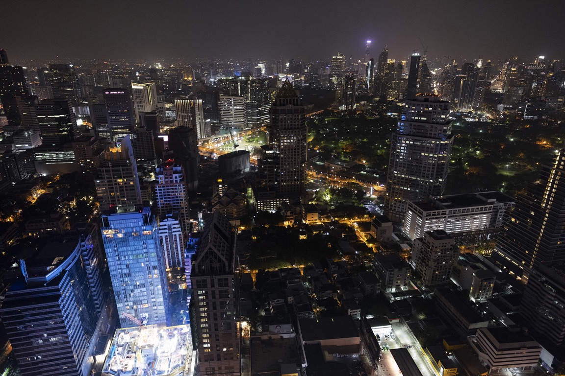 Bangkok, night views from Banyan Tree Hotel