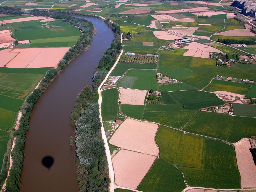 Ebro river near Zaragoza (Spain), 2003