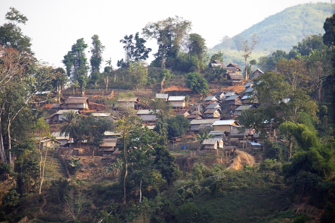 Village on the banks of the Mekong River