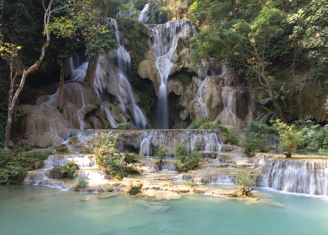 Luang Prabang, Kuang Si waterfalls
