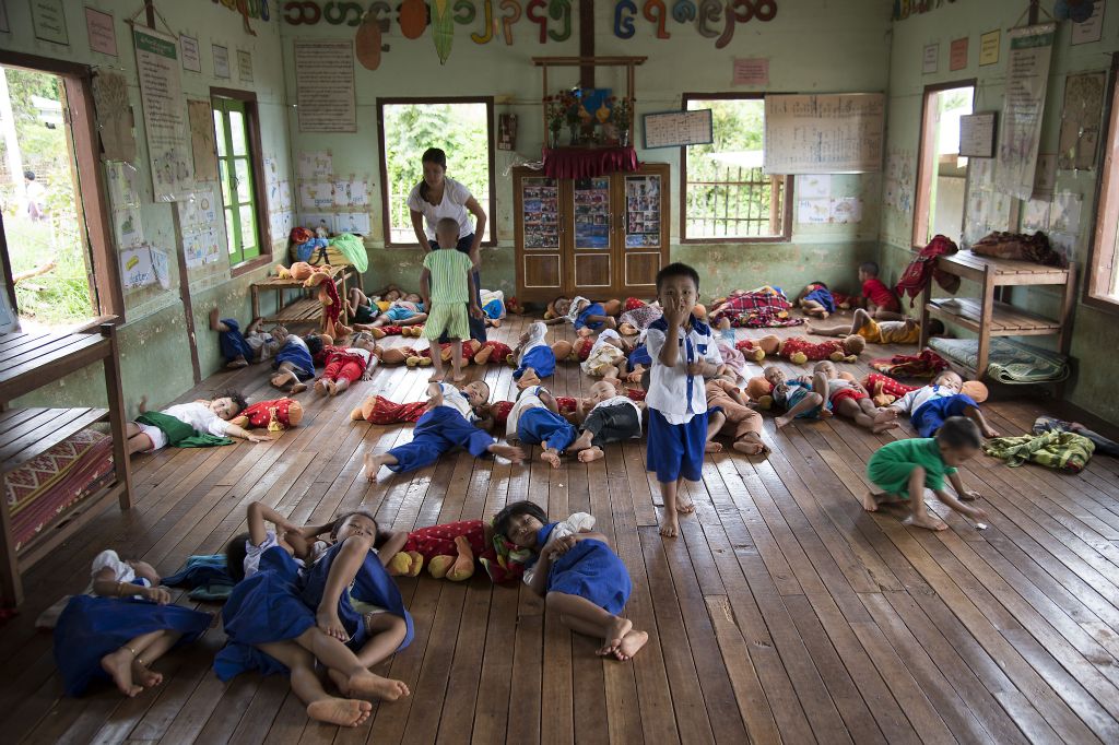 Lago Inle, Thein, colegio infantil