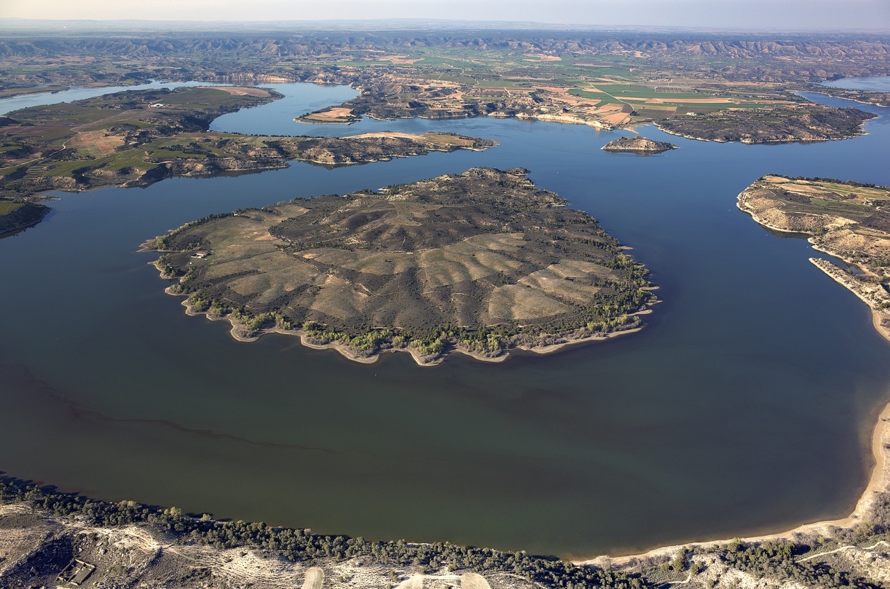 Herradura de Caspe, río Ebro (Zaragoza)