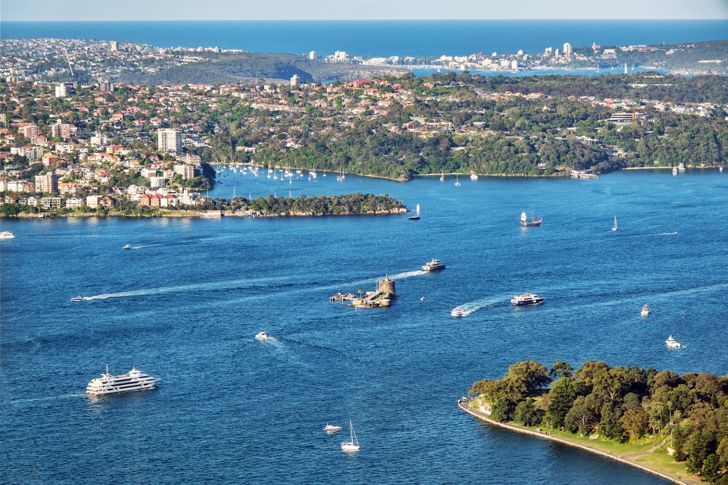 Vista de la bahía desde la Sidney Tower