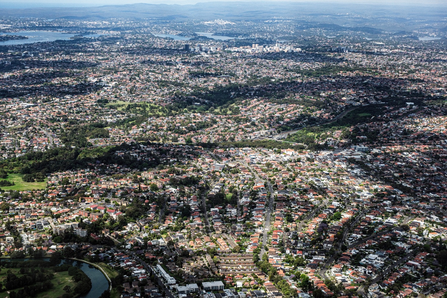 Sidney, alrededores, vista aérea