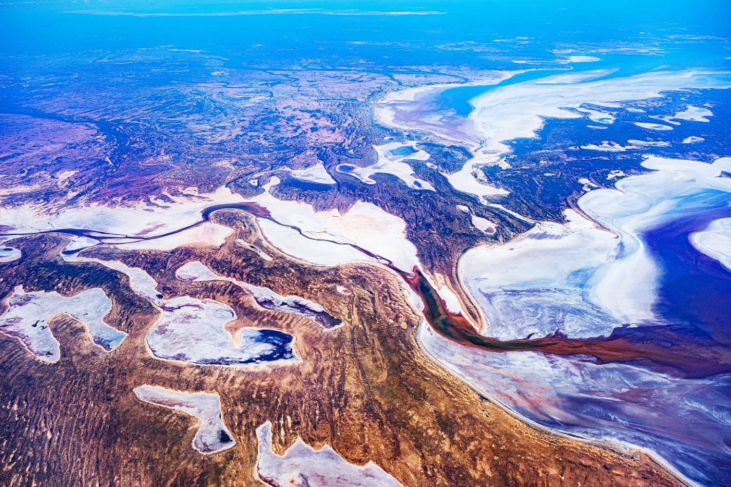 Vista aérea del Outback australiano