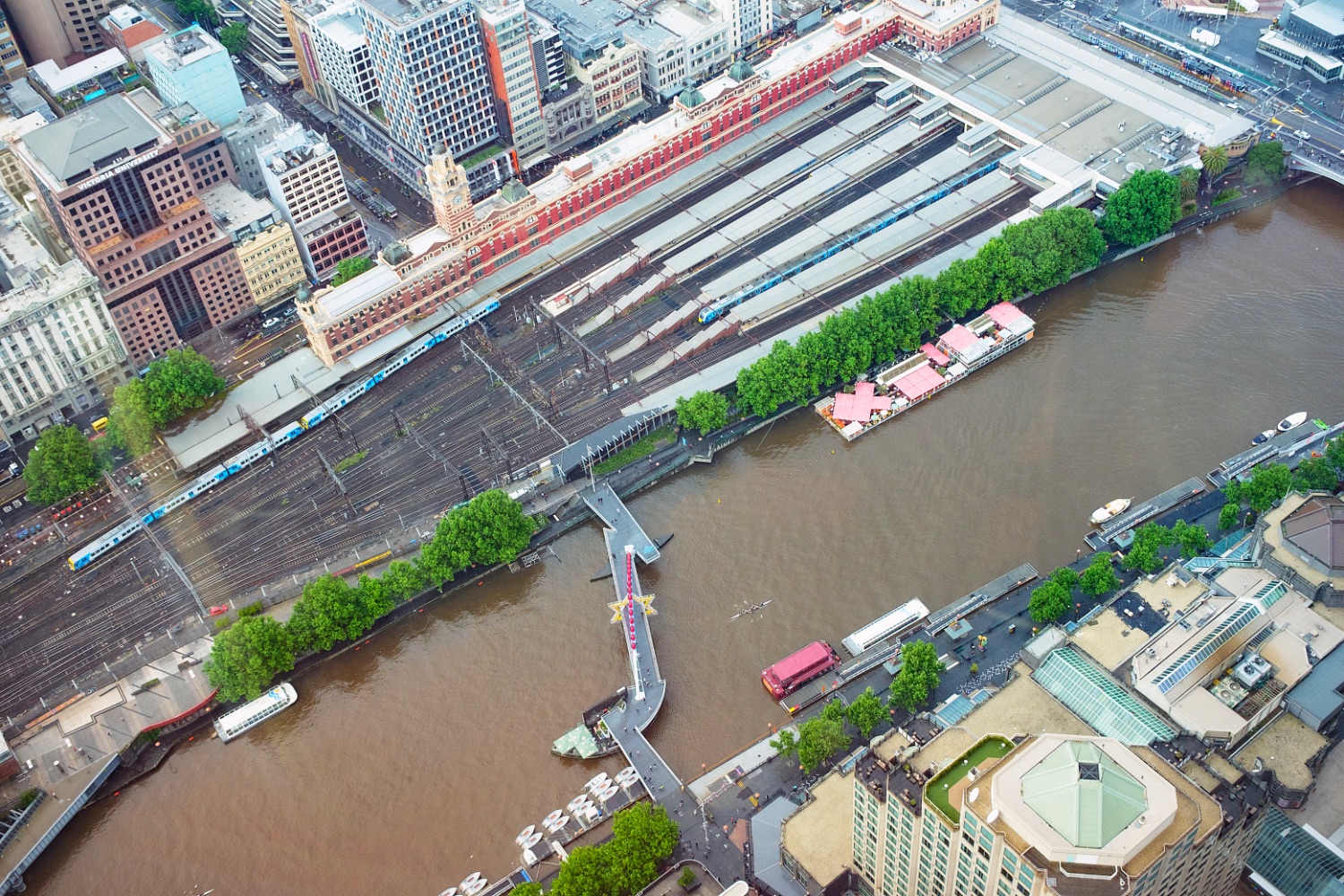 Melbourne, vistas de la Estación desde la  Eureka Tower