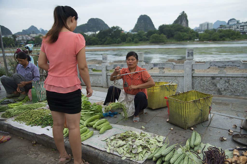 Guilin, mercado callejero