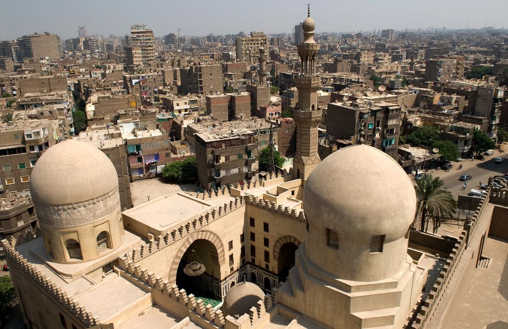 El Cairo, vistas desde la mezquita de Ibn Tulun