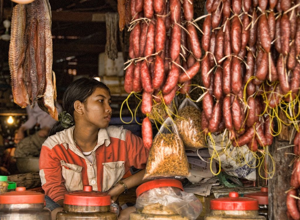 Mercado de Siem Reap (Camboya), 2007