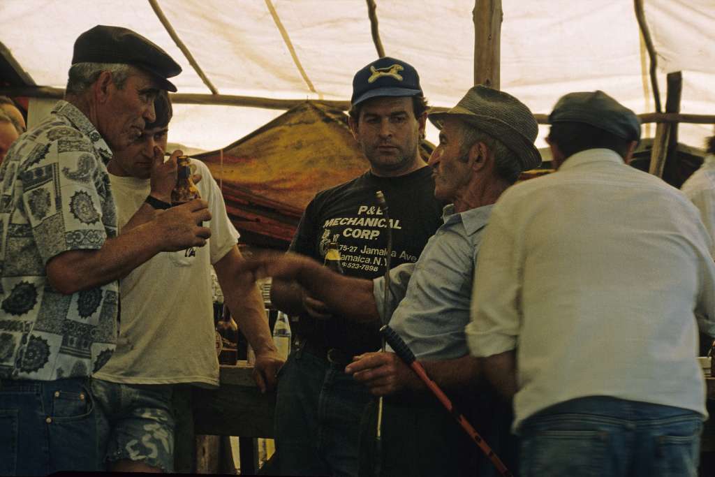 In the meantime, the party goes on the field