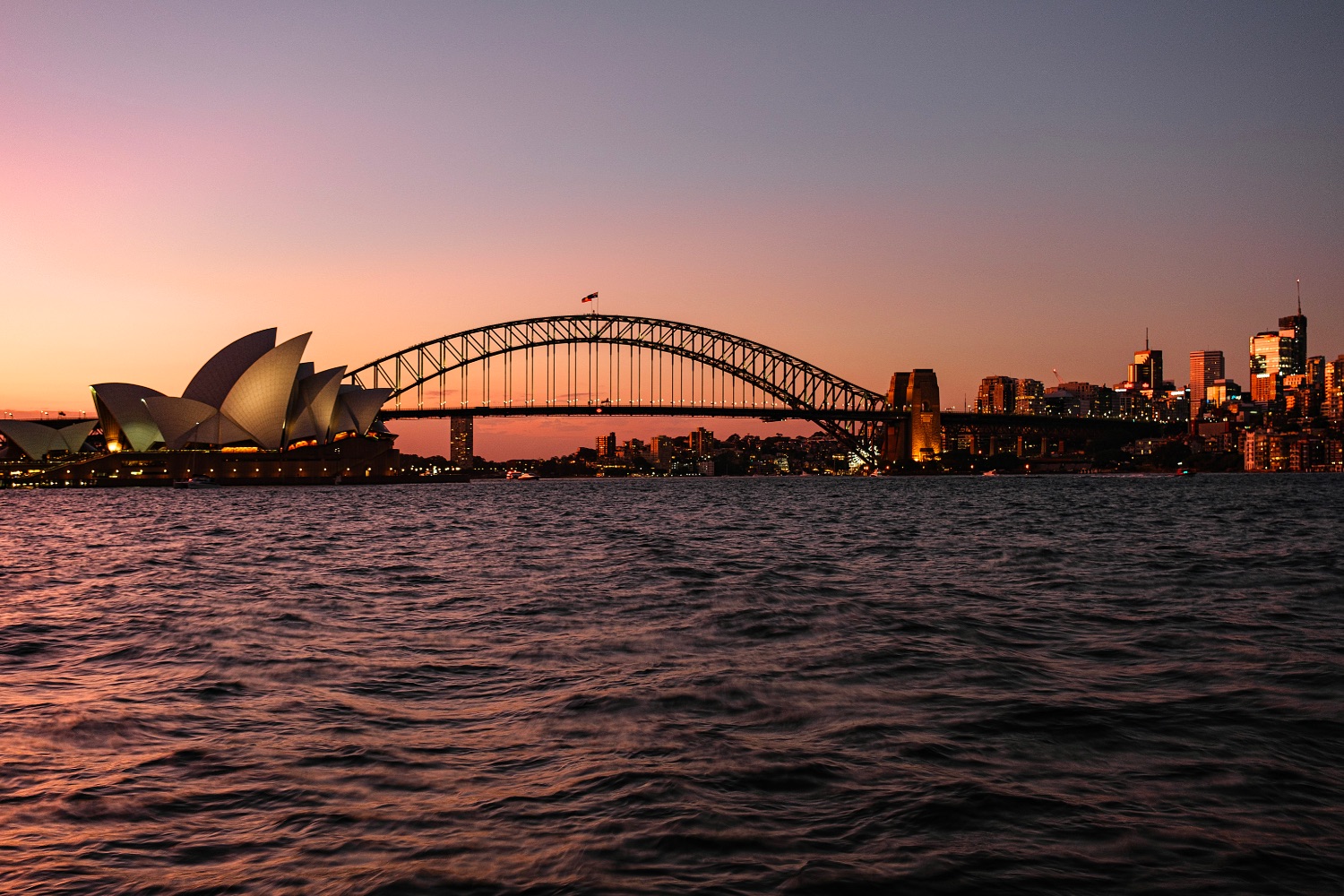 Sidney, sunset