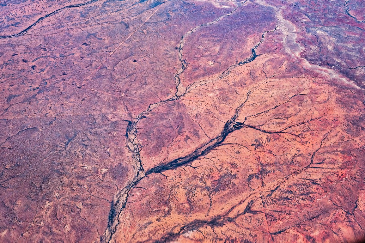 Aerial view of the Australian Outback