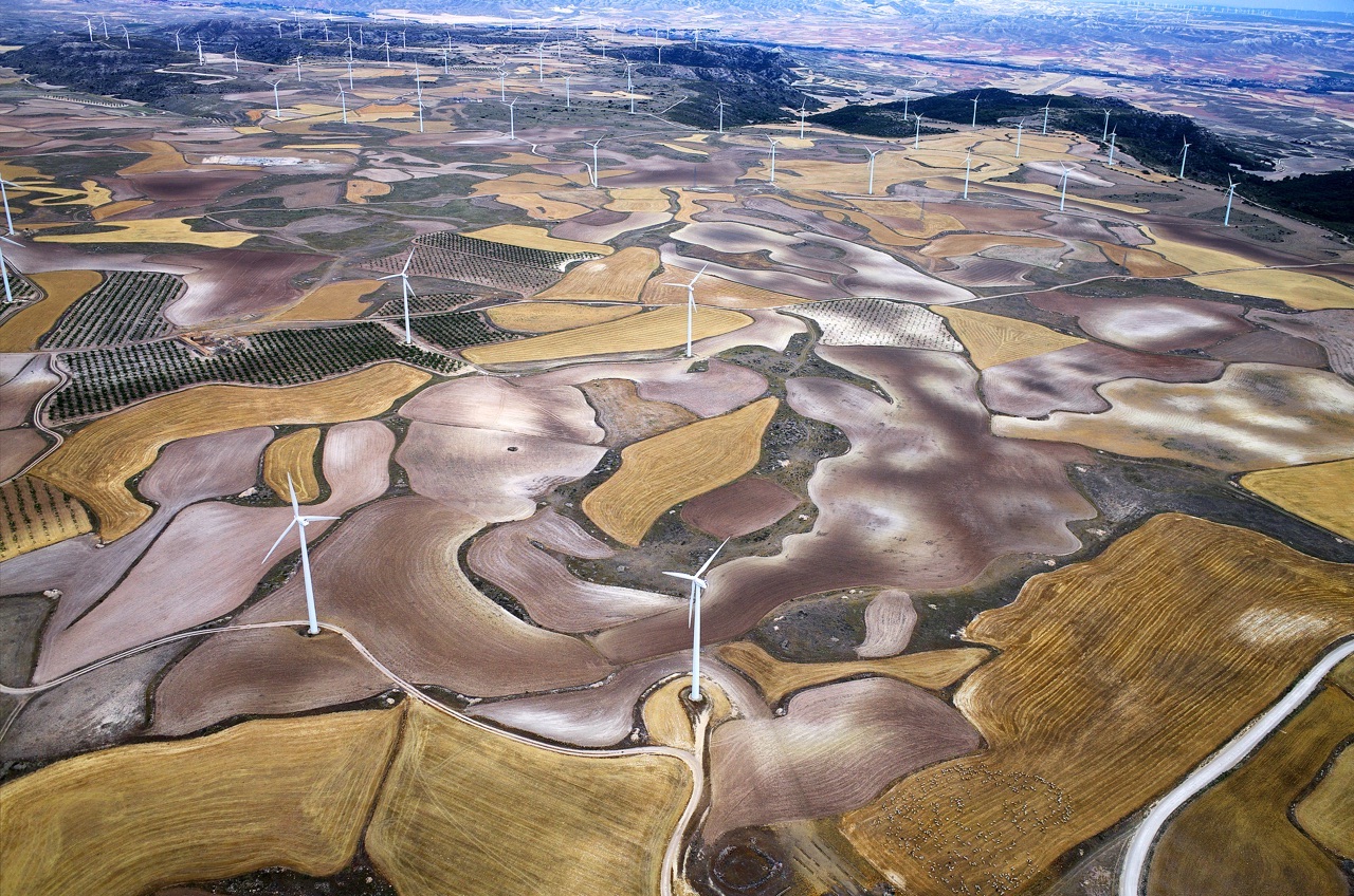 La Muela, wind turbines (Zaragoza)
