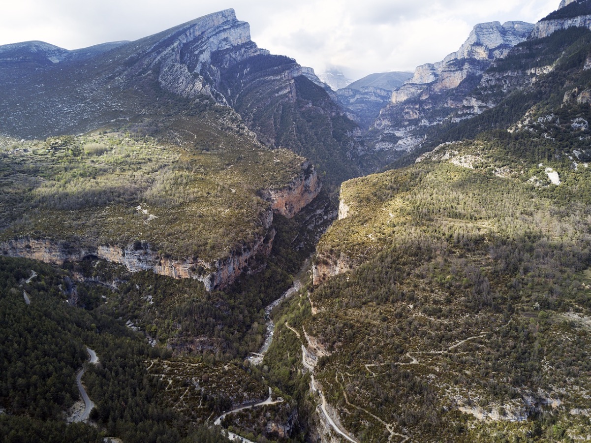 Cañón de Añisclo, view from Buerba (Huesca)