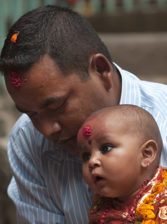Ceremony of six months in the Temple Dakshincali