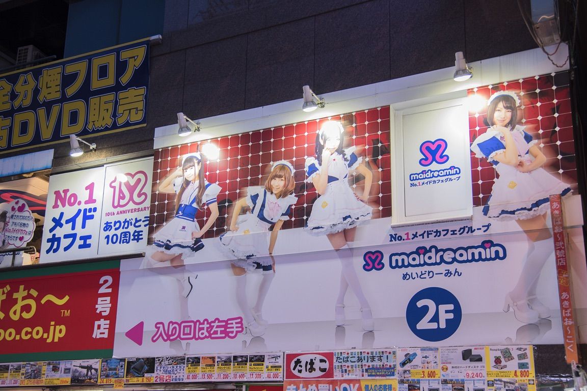Tokyo, Akihabara neighborhood, maid cafe