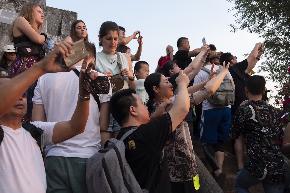 Luang Pranbang, sunset from Mount Phousi