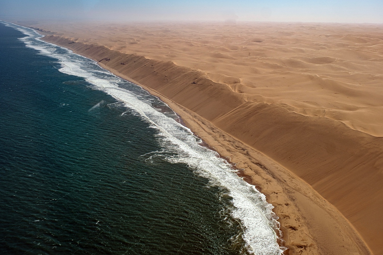 Namib Desert and Atlantic Ocean