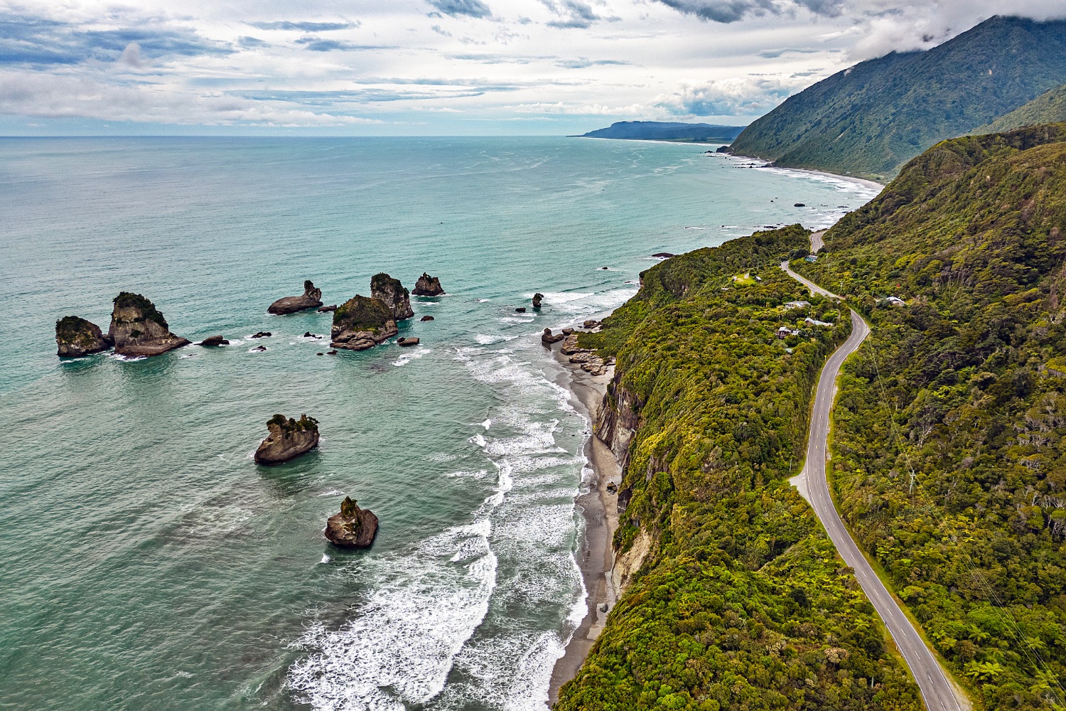 Between Greymouth and Punakaiki, Nine Mile Lookout
