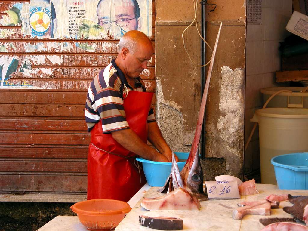 Sicily, Palermo, Vucciria street market