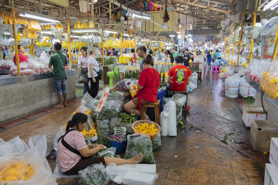 Bangkok, mercado de flores