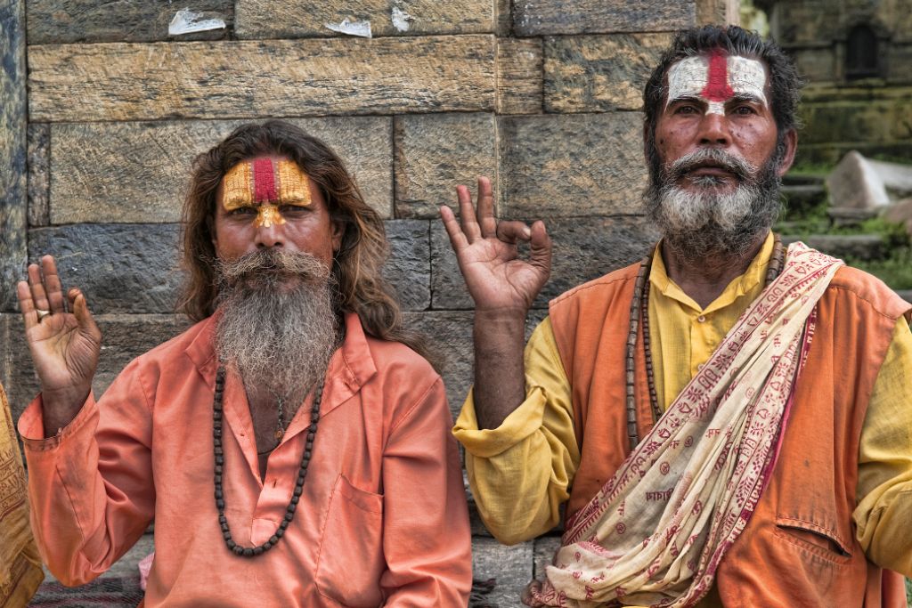 Kathmandu, Pashupatintah, sadhus