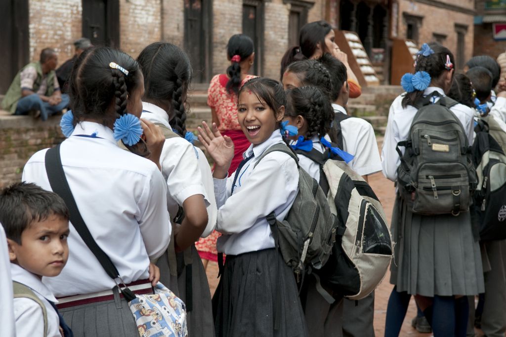 Bhaktapur, escolares