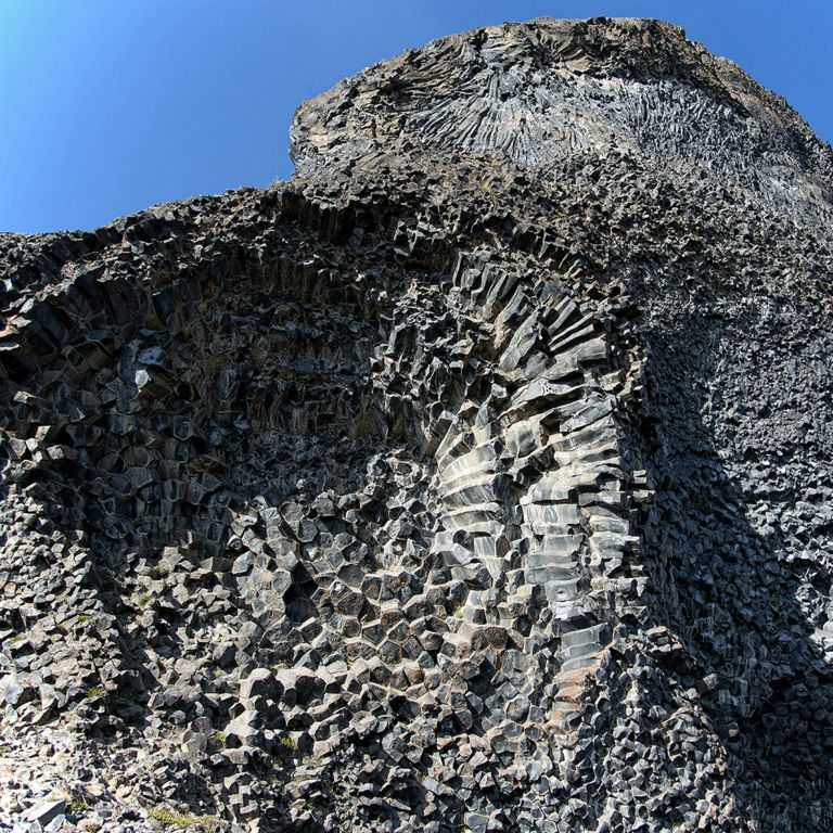 Parque Nacional Jökulsárgljúfur, Hljódaklettar, formaciones basálticas