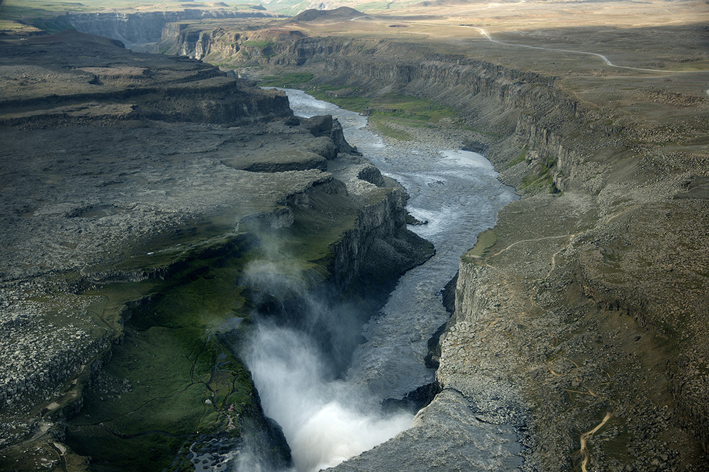 Dettifoss, vista aérea