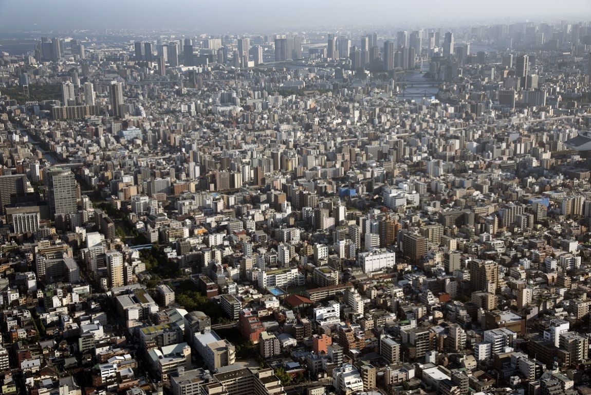 Tokio, barrio de Asakusa, vistas desde la Tokyo Skytree