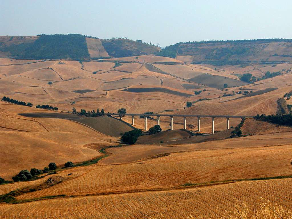 Sicilia, paisaje de interior