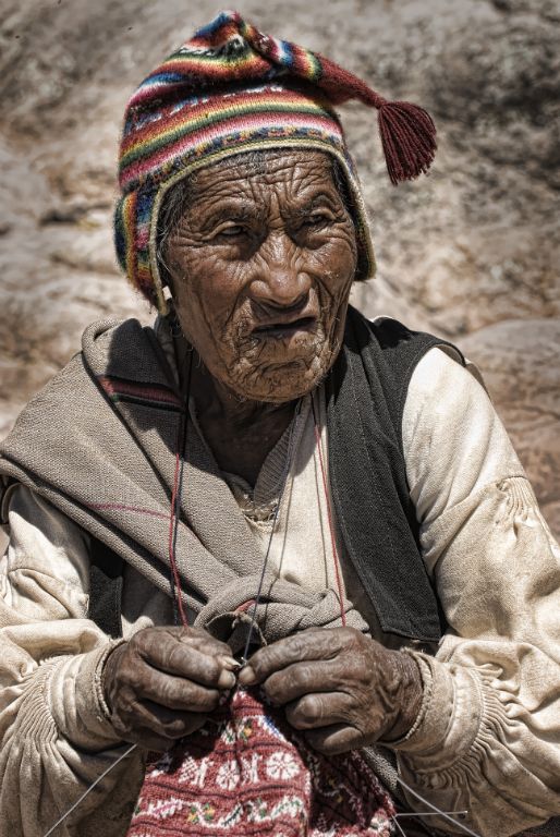 Artesano, Isla Taquile (Lago Titicaca)