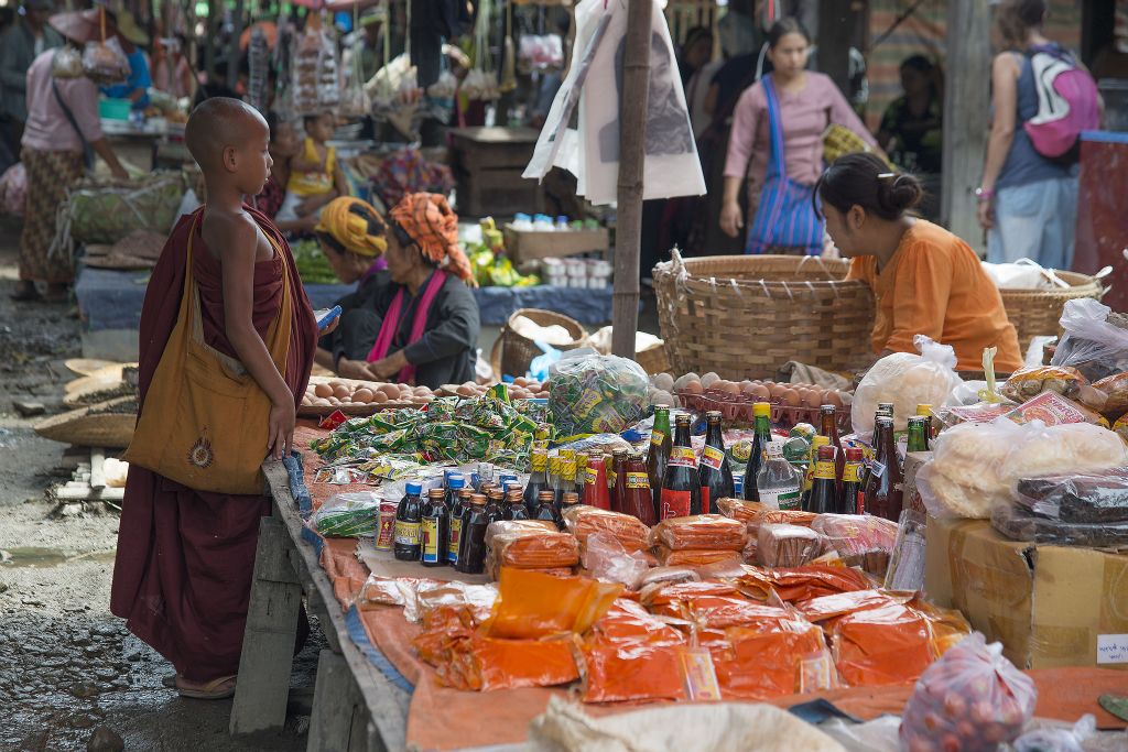 Lago Inle, mercado de Nan Pan