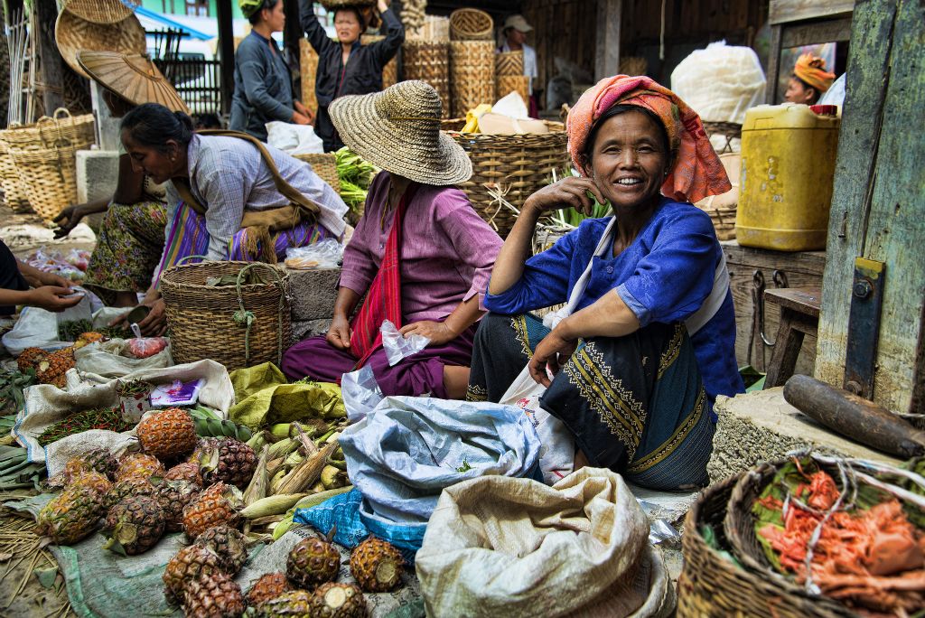 Lago Inle, mercado de Nan Pan