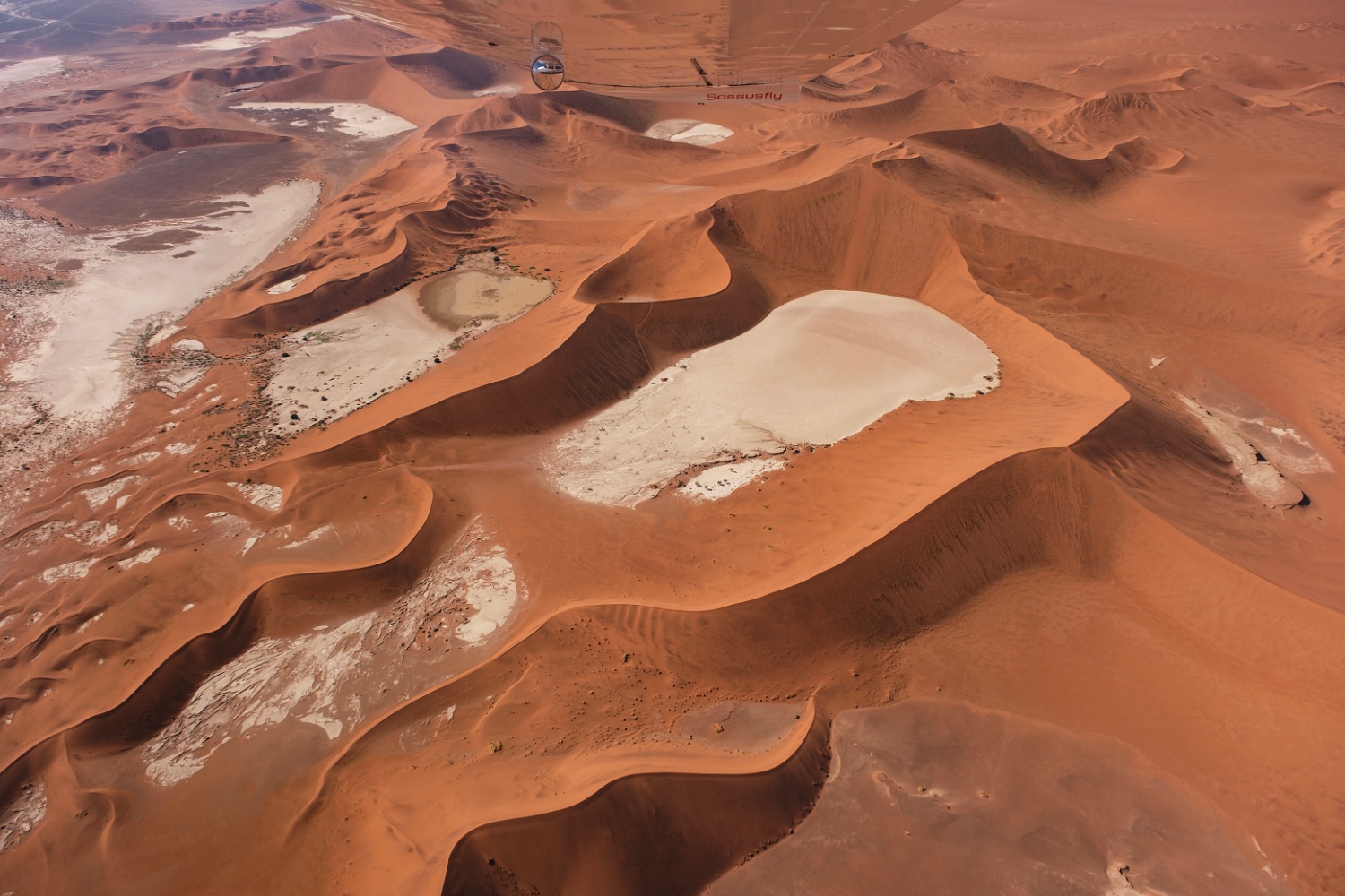 Desierto del Namib, Deadvlei,  vista aérea