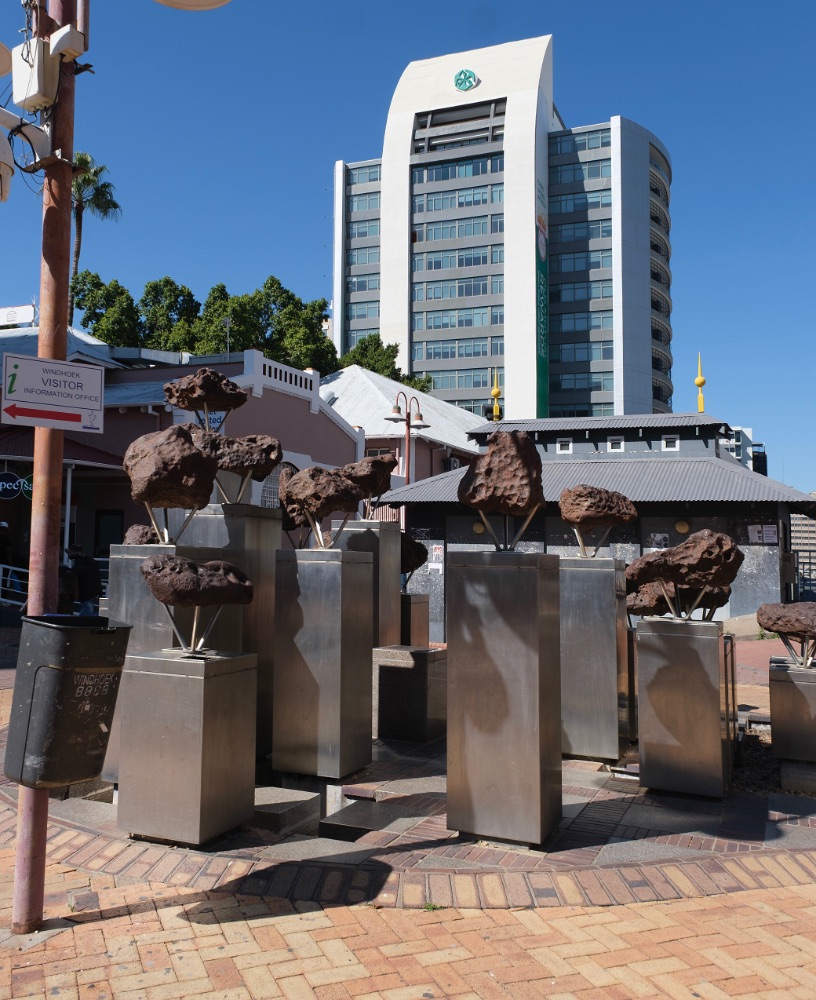 Windhoek, fragmentos del meteorito Gibeón
