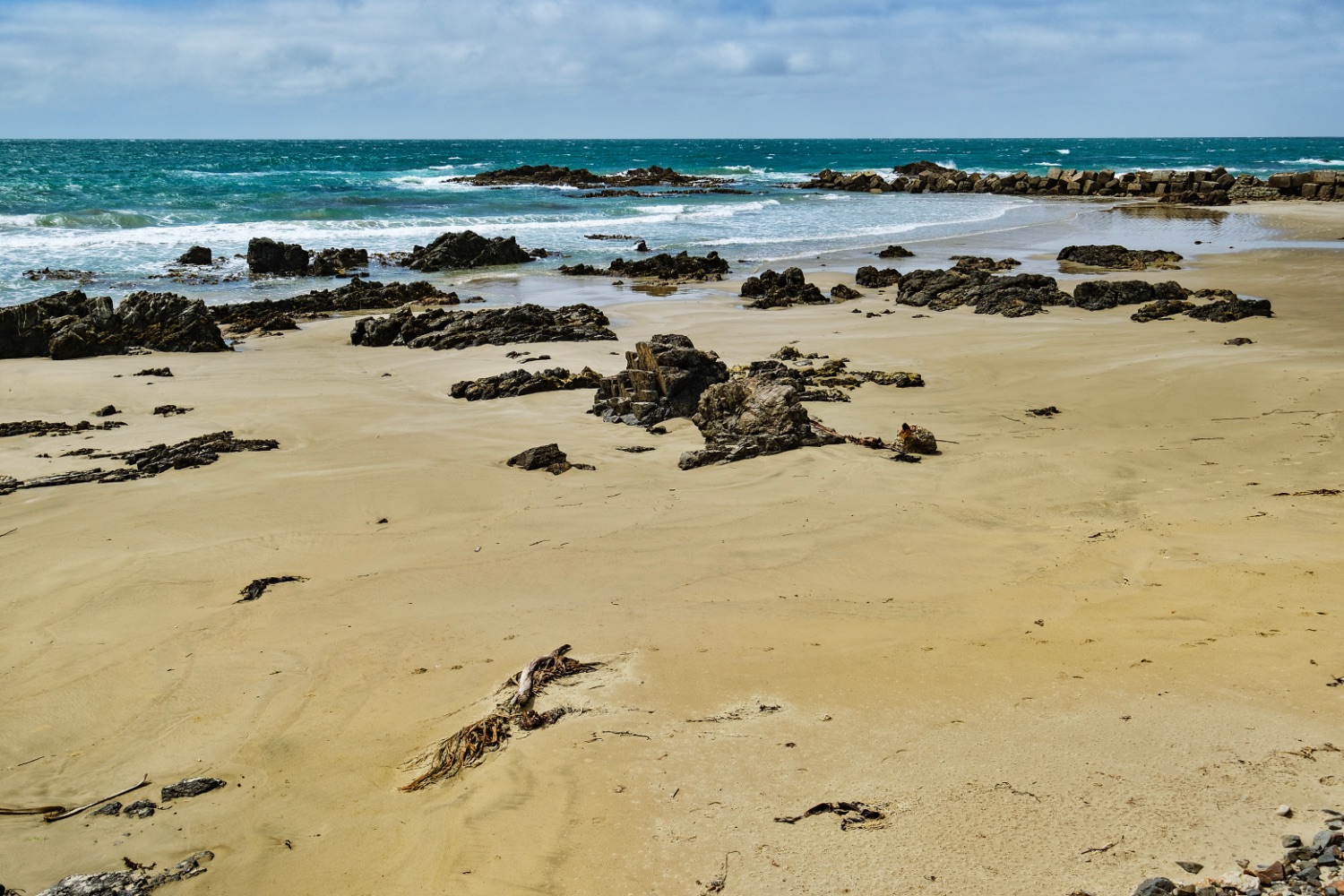 Carretera por la costa en el cabo Nugget