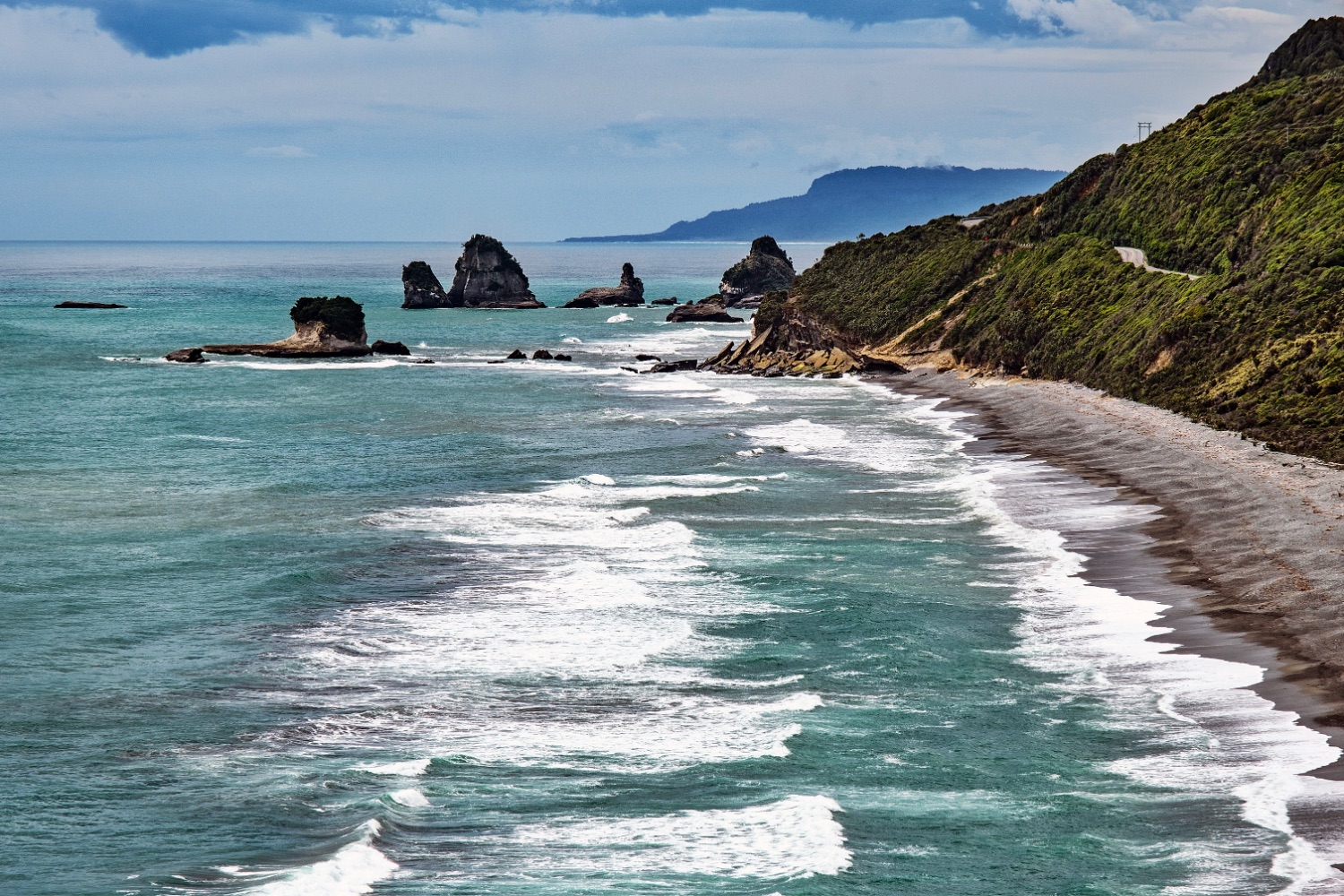 Greymouth, vistas desde el Strongman Mine Memorial
